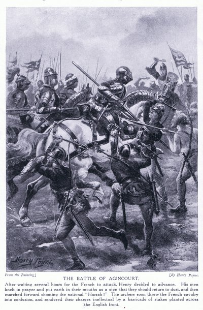 The Battle of Agincourt AD1415 by Henry A. Payne